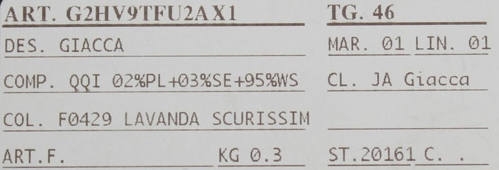Eleganter violetter Blazer aus einer Kaschmir-Seiden-Mischung