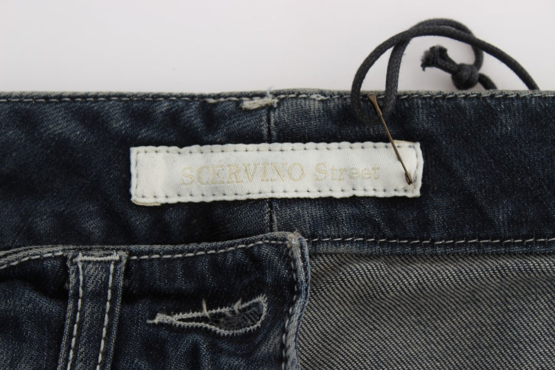 Ermanno Scervino Schicke blaue Slim Fit Italian Jeans