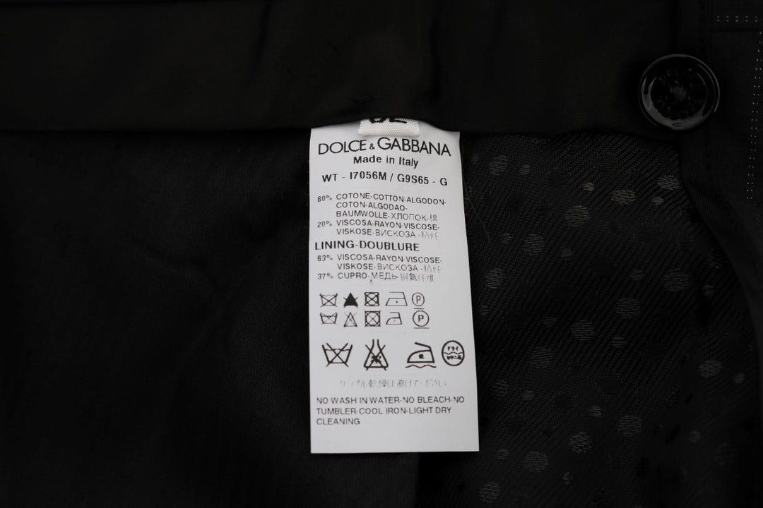 Elegante gestreifte, gerade geschnittene Kleiderhosen