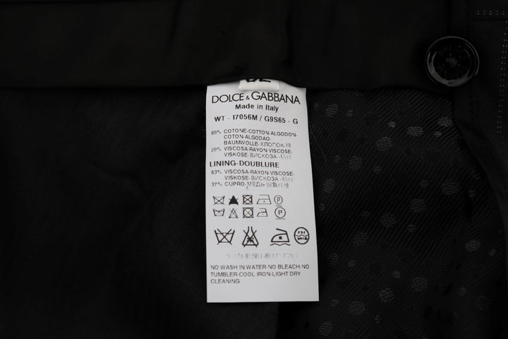 Elegante gestreifte, gerade geschnittene Kleiderhosen