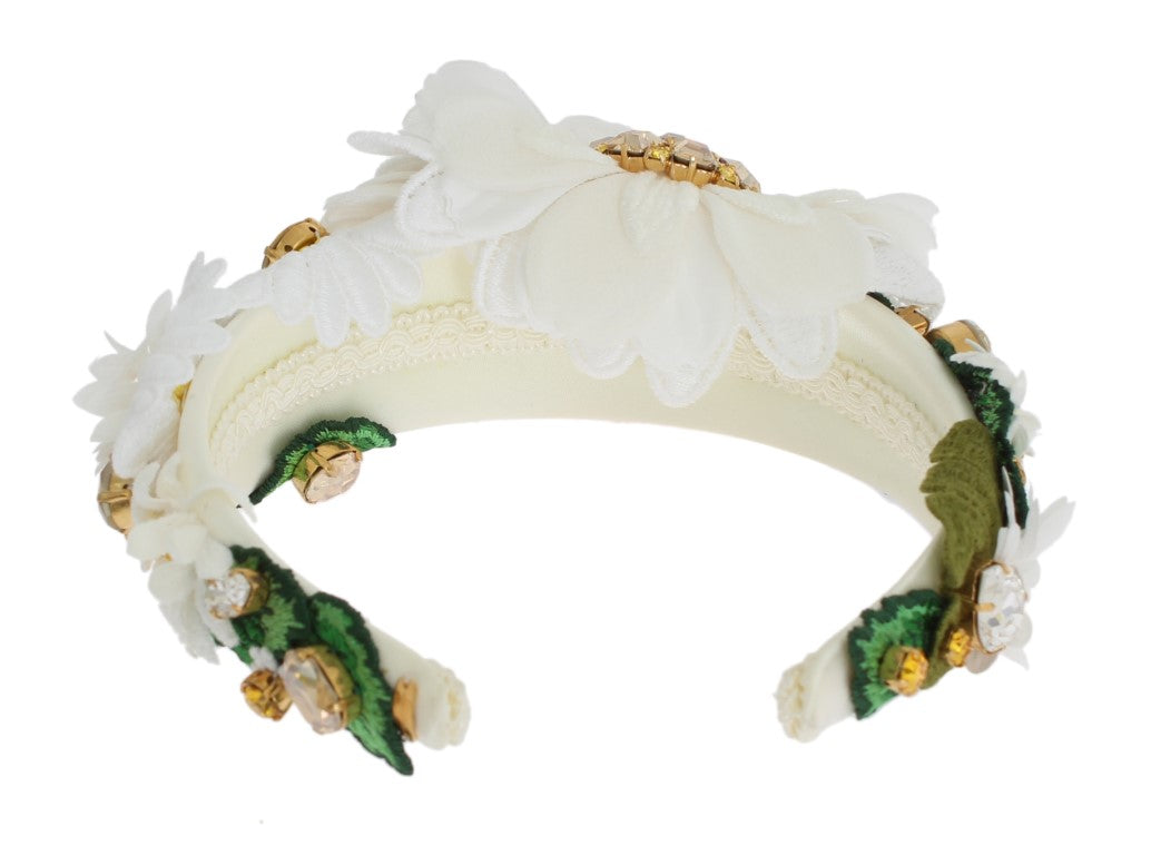 Dolce & Gabbana Sonnenblumen-Kristall-Luxus-Stirnband