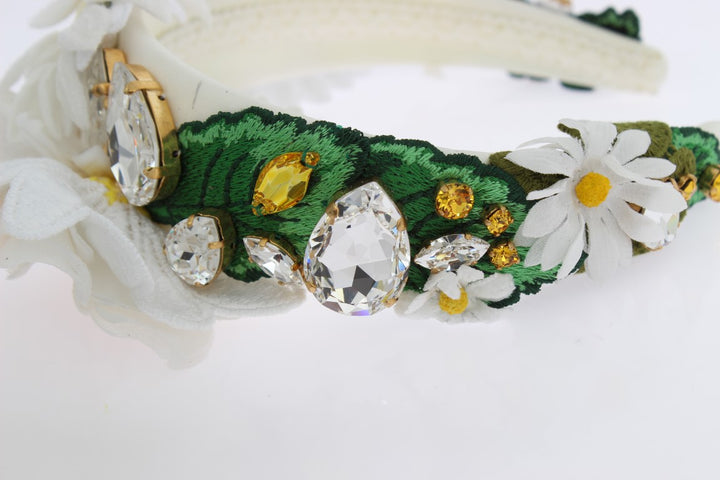 Dolce & Gabbana Sonnenblumen-Kristall-Luxus-Stirnband