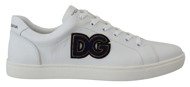 Dolce & Gabbana Elegante Herren-Sneakers aus weißem Leder