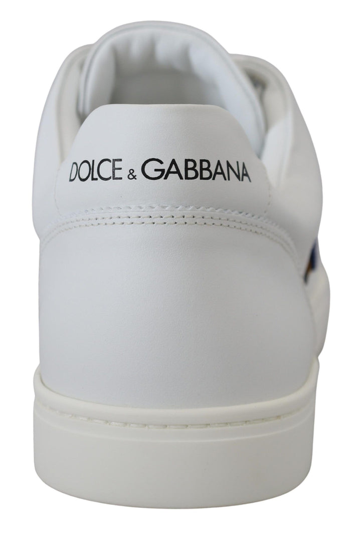 Dolce & Gabbana Elegante Herren-Sneakers aus weißem Leder