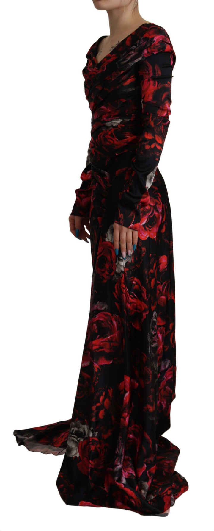 Elegant floral A-line sheath dress