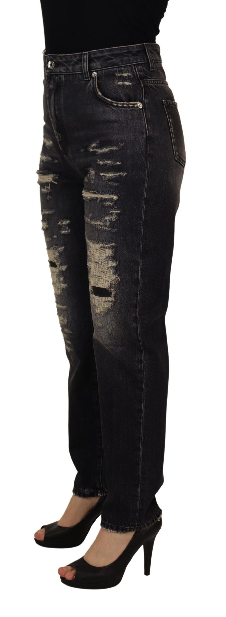 Elegante Skinny-Jeans mit hoher Taille