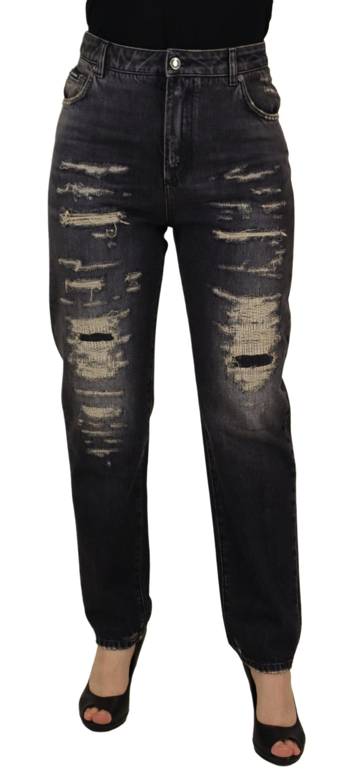 Elegante Skinny-Jeans mit hoher Taille