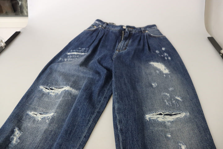 Skinny Denim Jeans mit hoher Taille - Chic Blue Washed