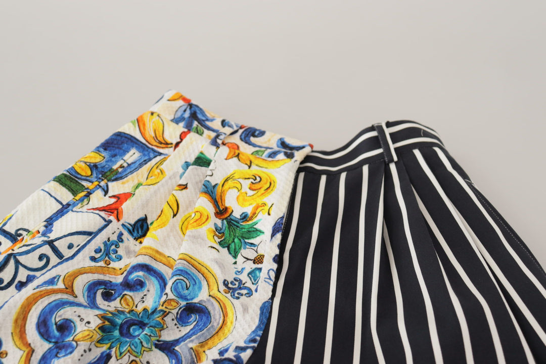 Majolika designer high-waisted Bermuda shorts