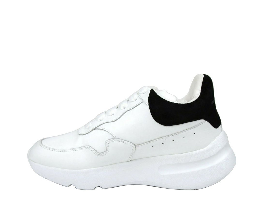 Alexander McQueen Frauen Weiß Leder Wildleder Sneaker