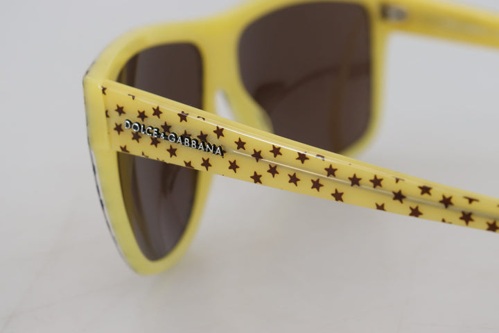 Gelbe Sterne Acetat Square Shades DG4125 Sonnenbrille