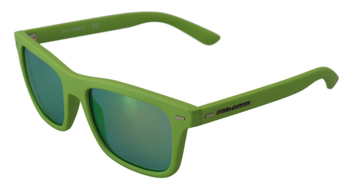 Grüne Gummi-Vollrandbrille DG6095 Acid-Sonnenbrille