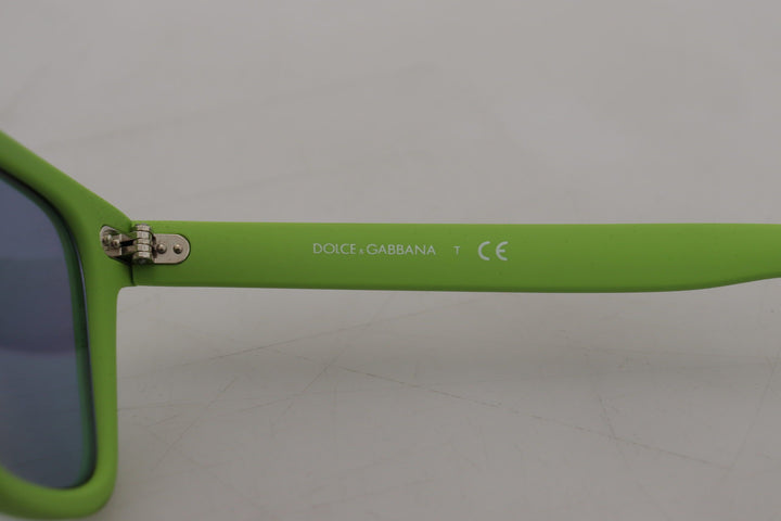 Grüne Gummi-Vollrandbrille DG6095 Acid-Sonnenbrille