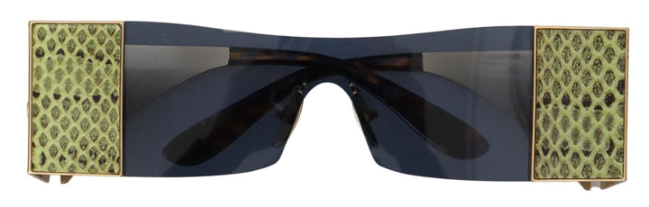 Gold Metall Rechteckige Sonnenbrille DG2263 Sonnenbrille