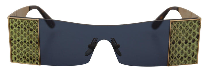 Gold Metall Rechteckige Sonnenbrille DG2263 Sonnenbrille