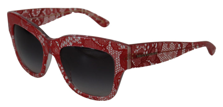 Rote Spitze Acetat-Rechteckbrille DG4231Sonnenbrille
