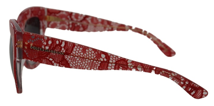 Rote Spitze Acetat-Rechteckbrille DG4231Sonnenbrille