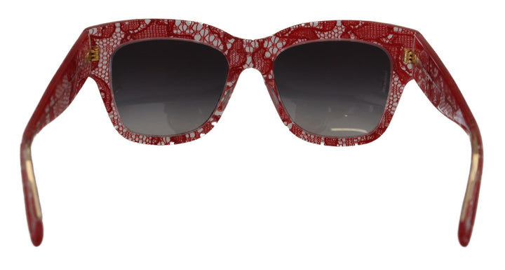 Rote Spitze Acetat-Rechteckbrille DG4231Sonnenbrille