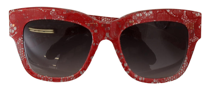 Rote Spitze Acetat-Rechteckbrille DG4231Sonnenbrille