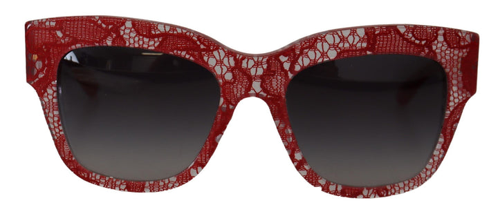 Rote Spitze Acetat-Rechteckbrille DG4231Sonnenbrille