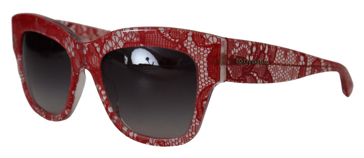 Rote Spitze Acetat-Rechteckbrille DG4231Sonnenbrille