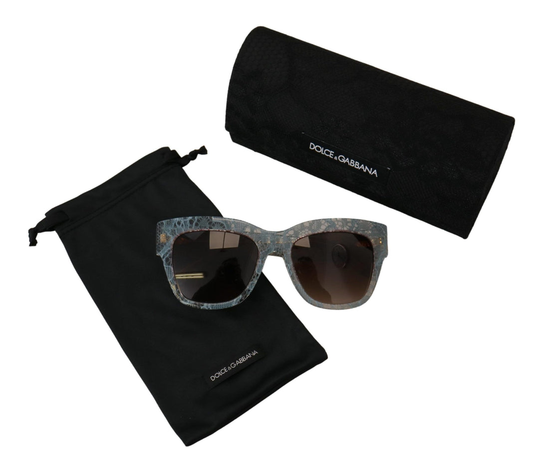 Blaue Spitze Acetat Kristall Schmetterling DG4231 Sonnenbrille
