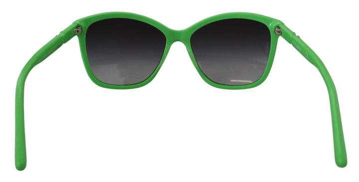 Dolce & Gabbana Schicke grüne runde Sonnenbrille aus Acetat