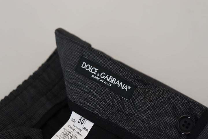 Dolce & Gabbana Elegante karierte Slim Fit Cargohose