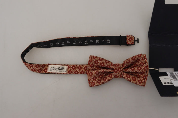 Exclusive patterned silk bow tie