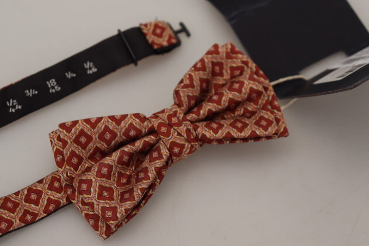 Exclusive patterned silk bow tie
