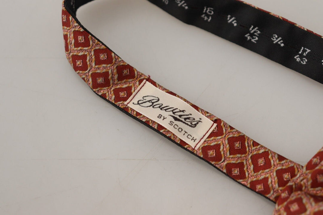 Exclusive patterned silk bow tie