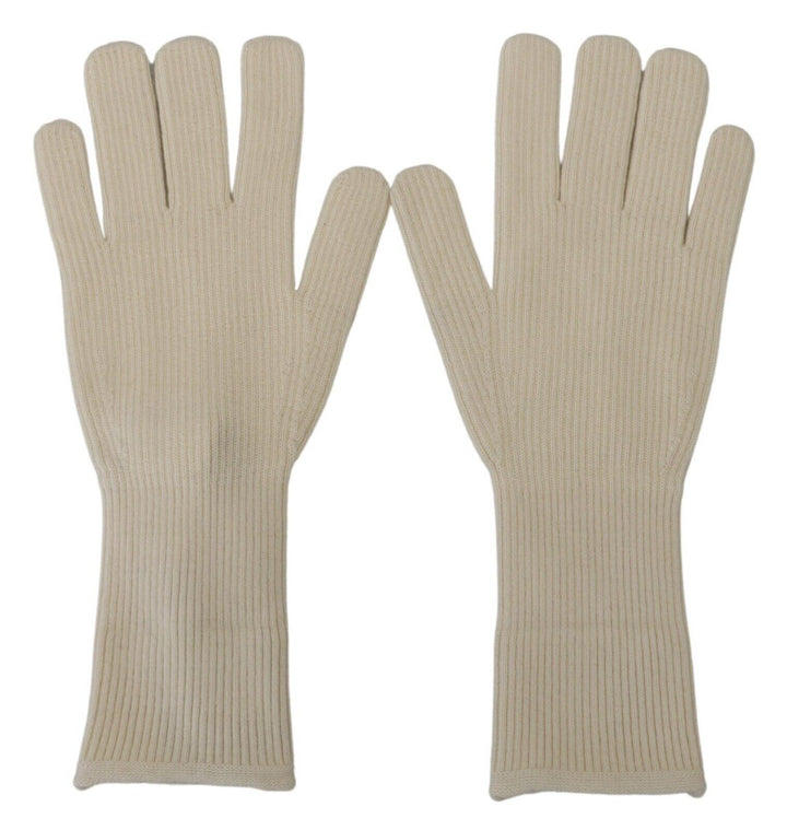 Weiße Kaschmir Strickhandschuhe Mitten Herrenhandschuhe