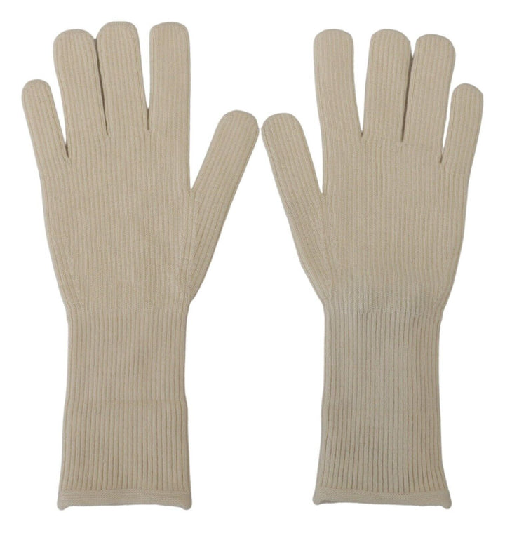 Weiße Kaschmir Strickhandschuhe Mitten Herrenhandschuhe