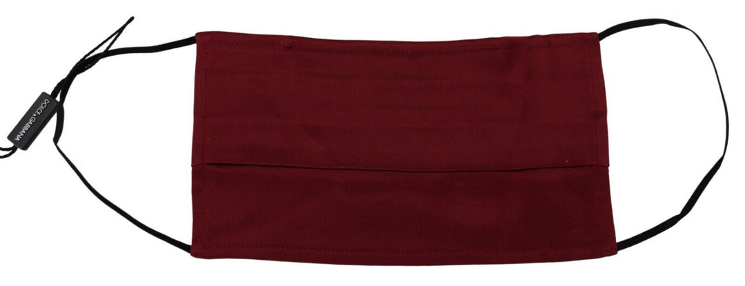Elegant chestnut brown silk pleated face mask