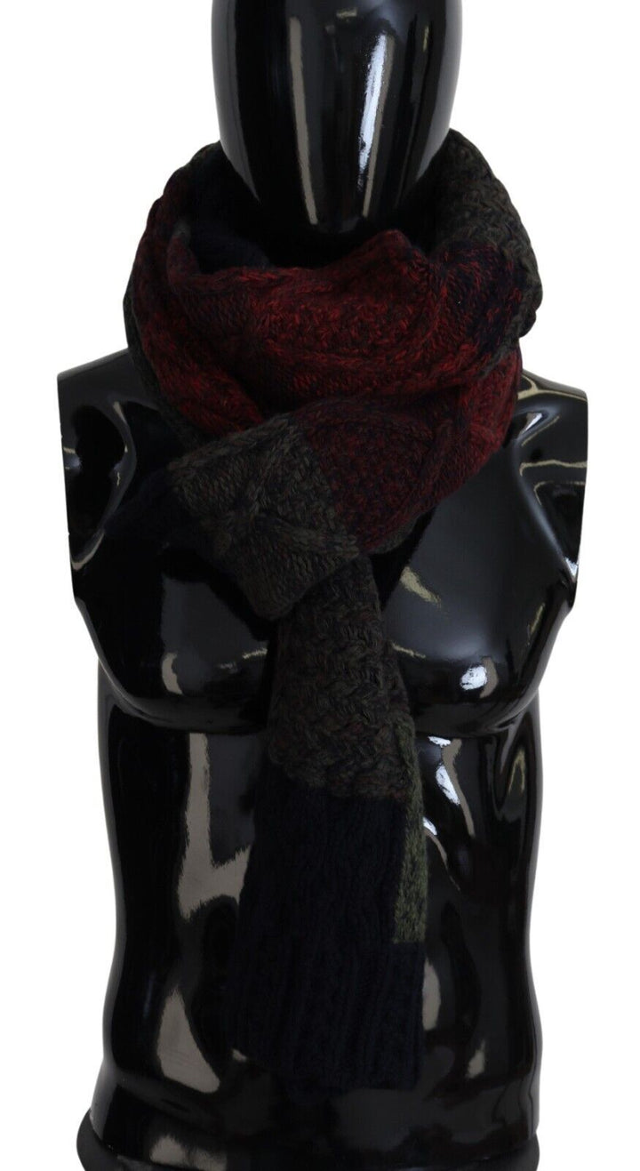 Elegant men's scarf made of wool and cashmere