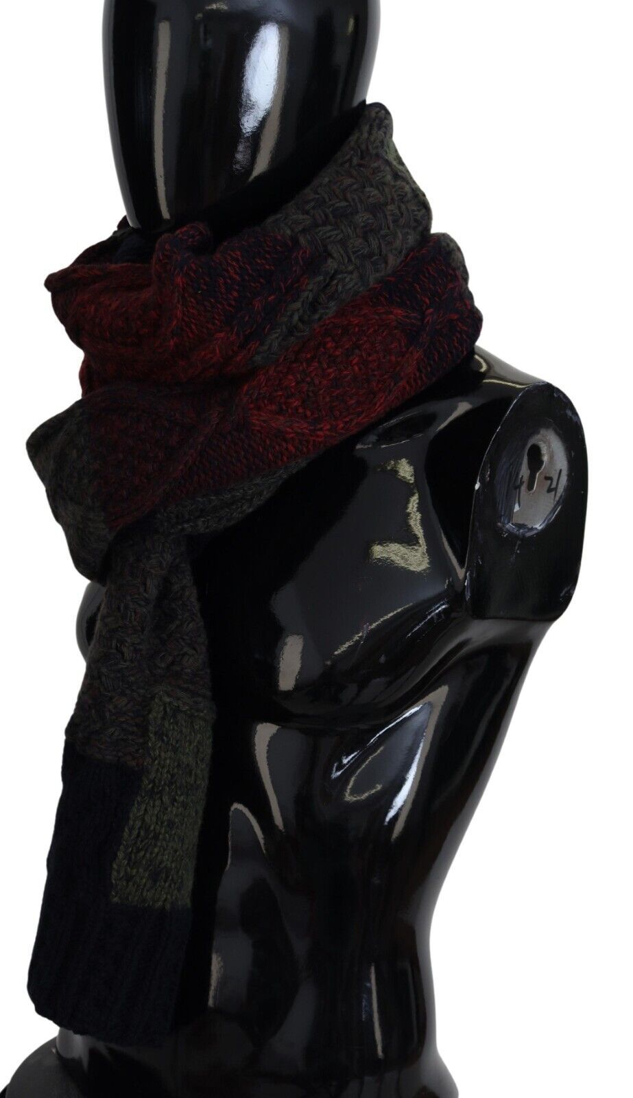 Elegant men's scarf made of wool and cashmere