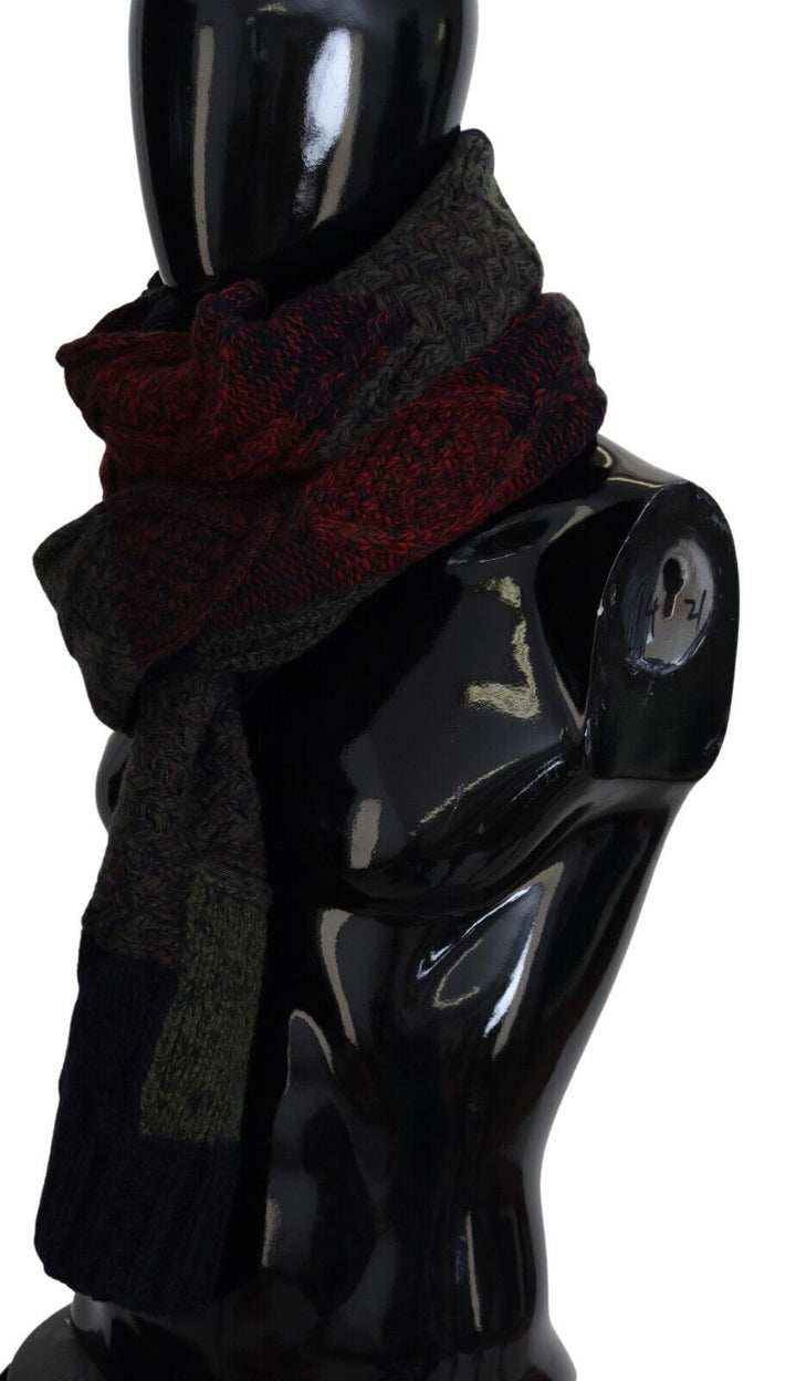 Elegant men's scarf made of wool and cashmere