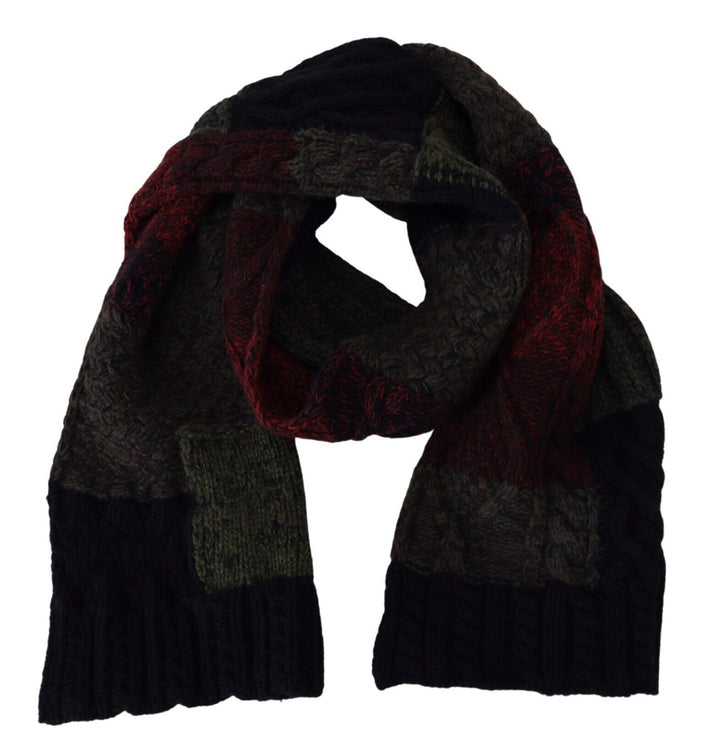 Elegant men's scarf made of wool and cashmere