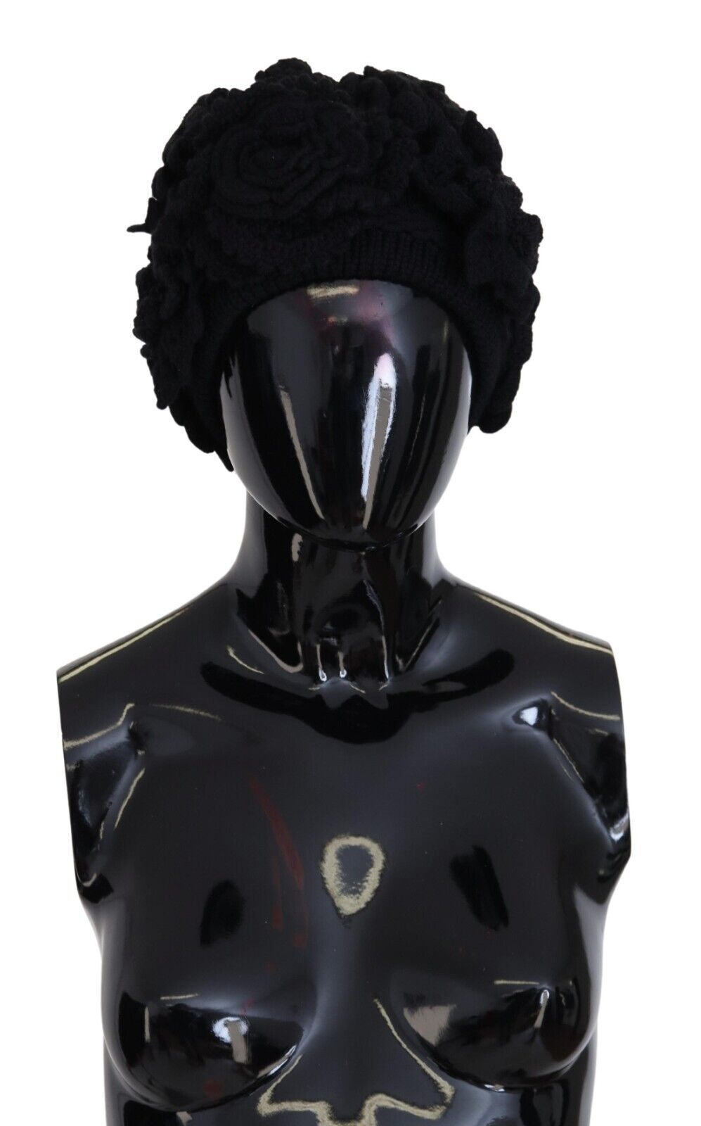 Dolce & Gabbana Elegante schwarze Schurwollmütze
