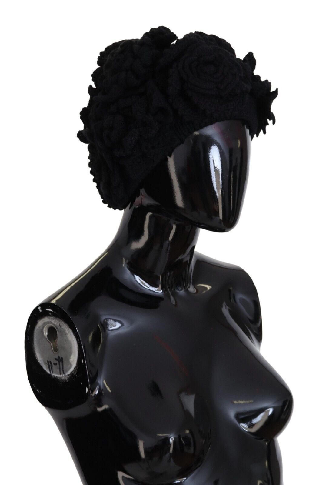 Dolce & Gabbana Elegante schwarze Schurwollmütze