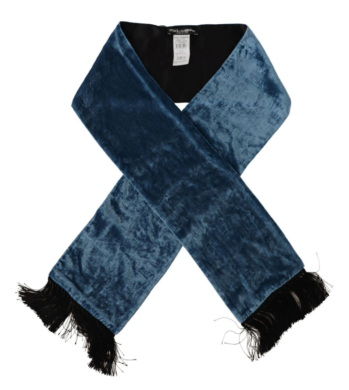 Elegant silk scarf for men in Regal Blue