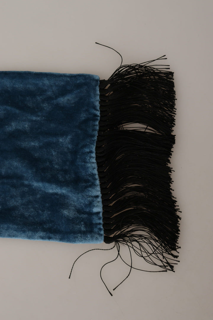 Elegant silk scarf for men in Regal Blue
