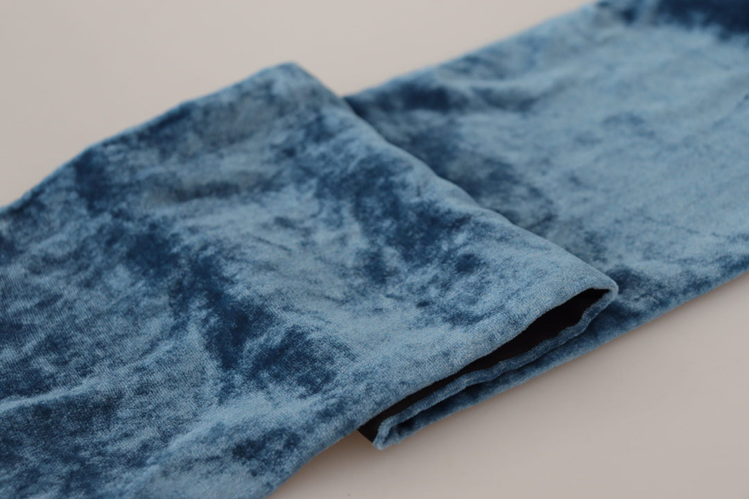 Elegant silk scarf for men in Regal Blue