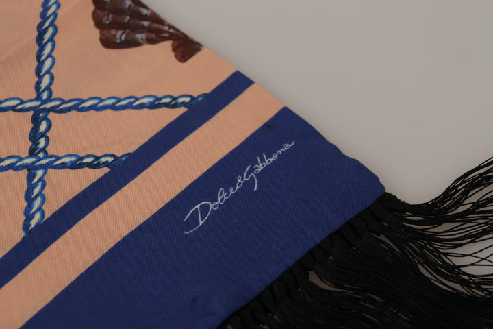 Dolce & Gabbana Eleganter Seidenschal für Männer - Multicolor Luxus-Accessoire