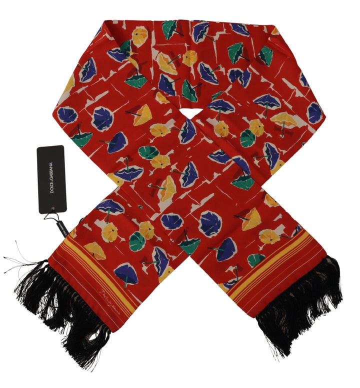 Elegant multicolor silk scarf for men