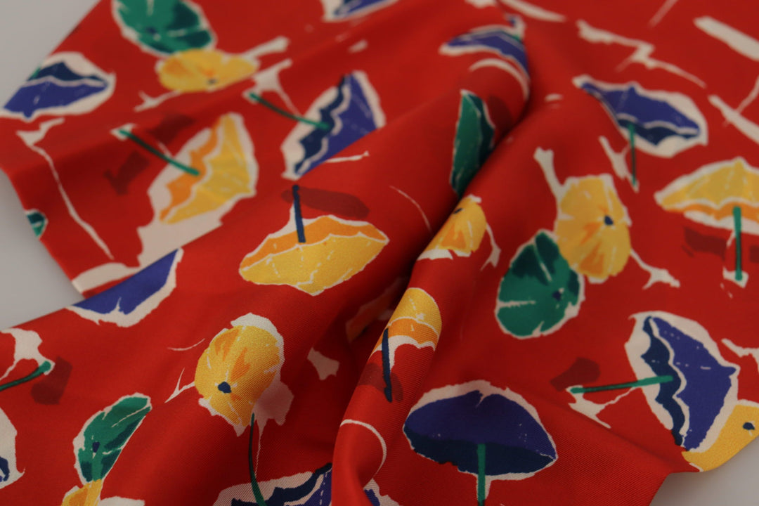 Elegant multicolor silk scarf for men