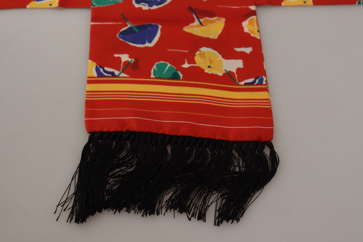 Elegant multicolor silk scarf for men