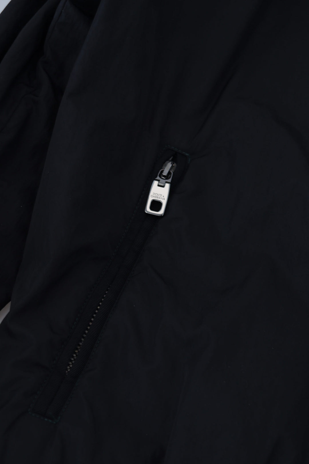 Elegant black bomber jacket