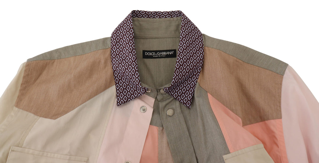 Elegant multicolor slim fit casual shirt