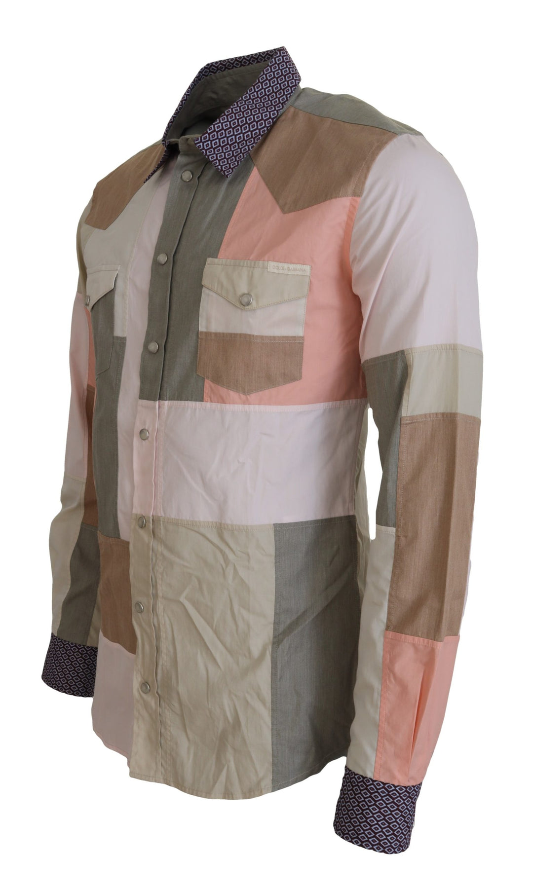 Elegant multicolor slim fit casual shirt